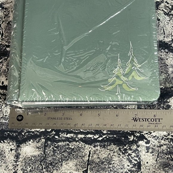 Creative Memories 7x7 Green Foil Trees album Old Style - Picture 7 of 8